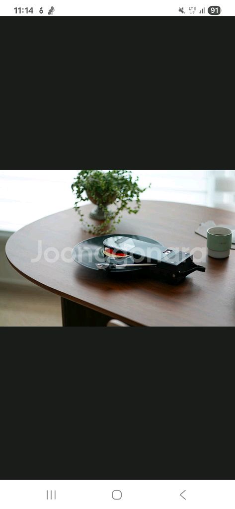 카누 X 오디오테크니카 LP플레이어 (휴대용 무선 블루투스 턴테이블)--9