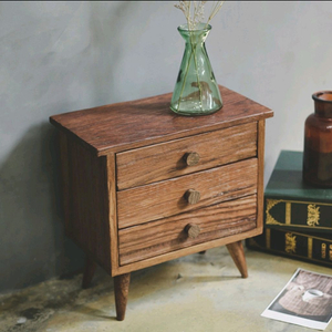 티크 원목 미니 수납함 서랍장