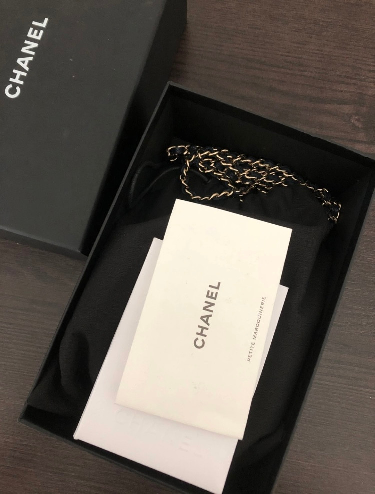 샤넬 탬버린백 동그리백 체인 미니백 (캐비어 금장 네이비, 상태좋음) 이미지