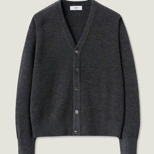 [택달린 새상품] 엘무드 오디너리 크롭 가디건 차콜 이미지