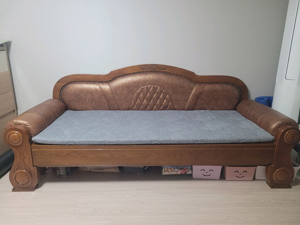 명품 프리미엄 흙소파겸 온돌침대(가격내림) 이미지