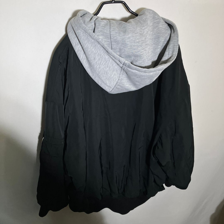 M-L)자라 오버핏 후드 MA-1자켓 항공점퍼--3