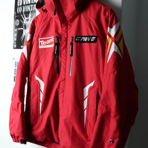 (XS-S) 카브 집업 바람막이 점퍼자켓 스키복 레드 이미지
