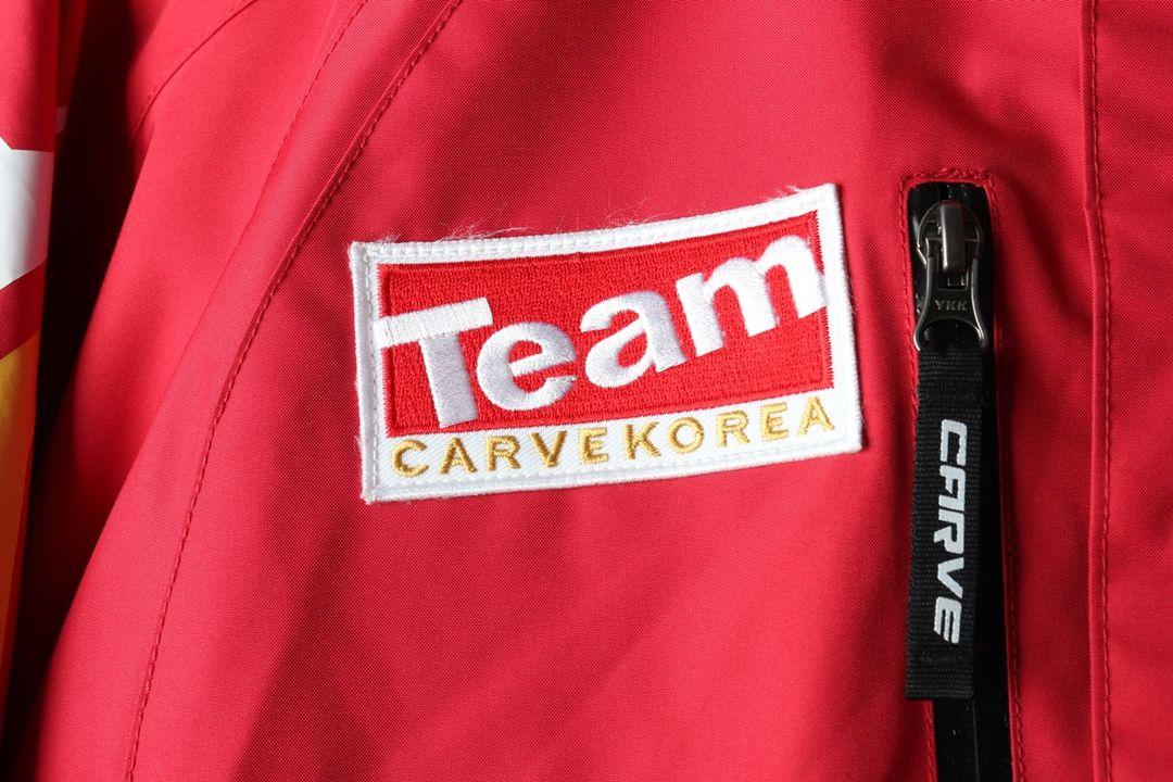 (XS-S) 카브 집업 바람막이 점퍼자켓 스키복 레드 이미지