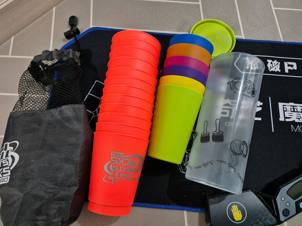 (컵스태킹 or 큐브) 타이머, 컵12개, 컵6개 일괄--6