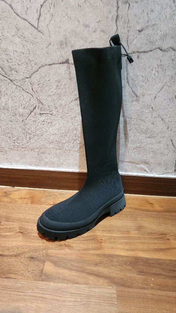 ZARA 자라 삭스 니트 롱부츠 37 (국내 품절템)--7