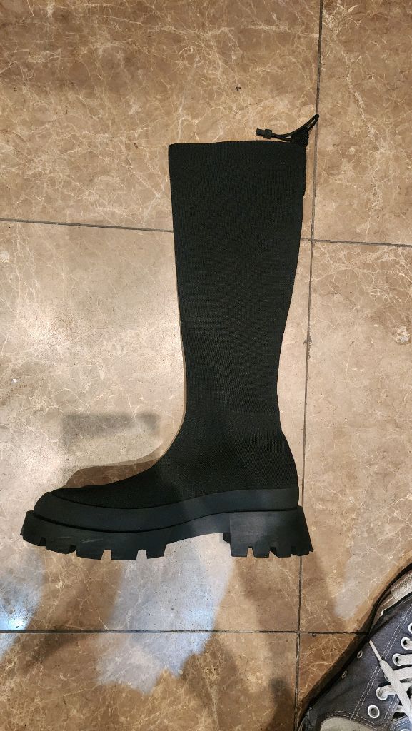 ZARA 자라 삭스 니트 롱부츠 37 (국내 품절템)--9