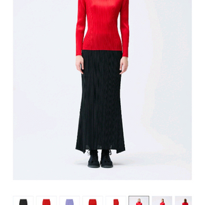 플리츠플리즈 올레 스커트 블랙