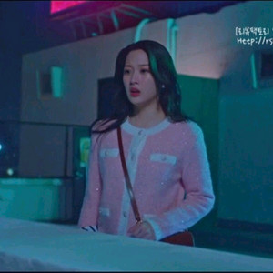 (문가영착용)마쥬Maje 시퀸 여성 가디건 니트