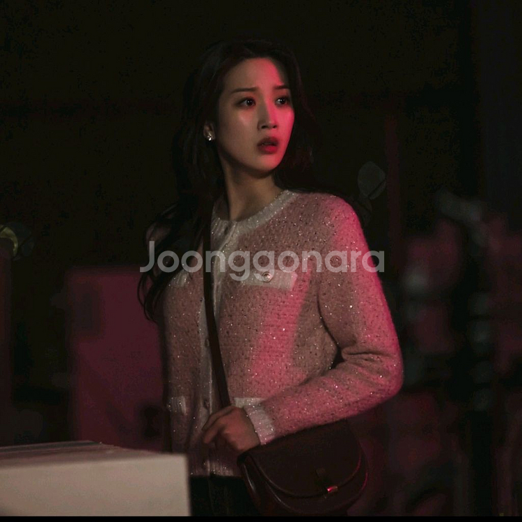 (문가영착용)마쥬Maje 시퀸 여성 가디건 니트--1