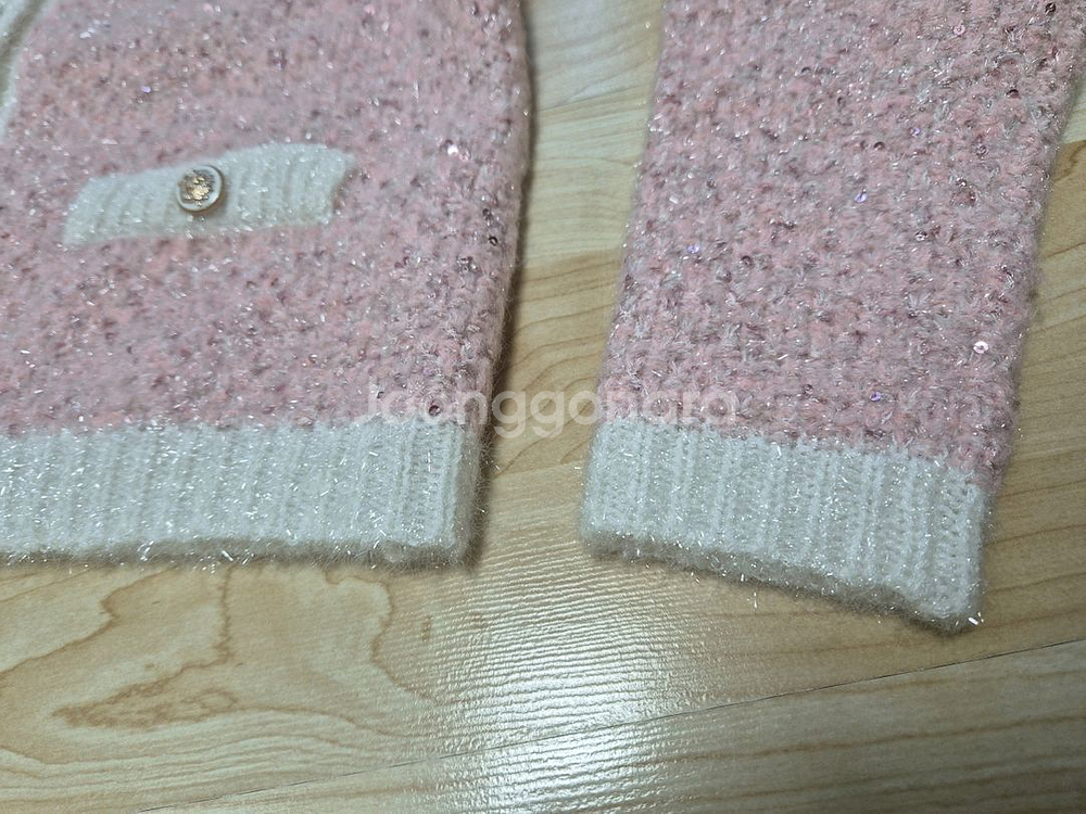 (문가영착용)마쥬Maje 시퀸 여성 가디건 니트--8