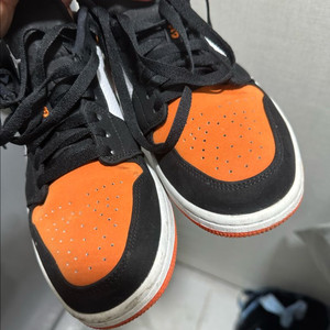 나이키 에어 조던1 섀터드 백보드 오렌지/블랙 이미지