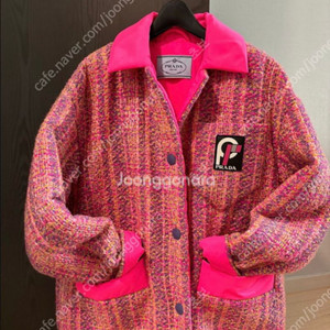 프라다 트위드 자켓패딩 정품