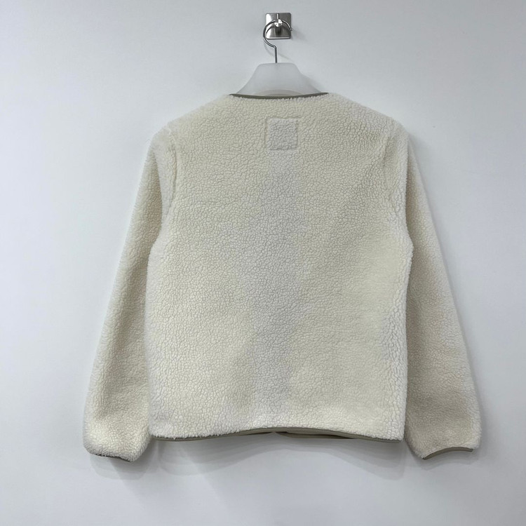 스노우피크 뽀글이 아이보리 플리스 자켓--2