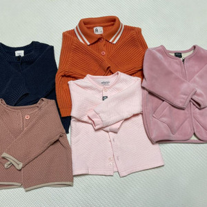가디건 5벌 일괄 80-90사이즈