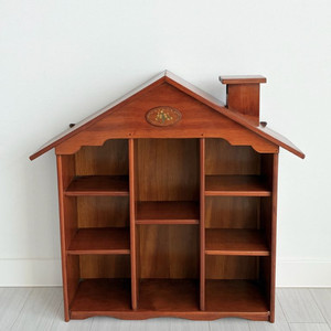 (선착순) 집모양 선반 원목 앤틱 까사미아 빈티지 장식장 지브리 선반