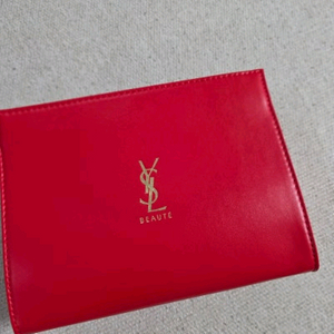 (정품) 입생로랑 YSL 뷰티 파우치 레드 /새제품