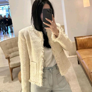 더로랑 린톤 트위드자켓(바닐라,S,새상품)