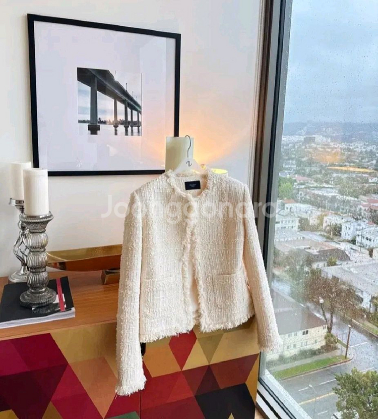 더로랑 린톤 트위드자켓(바닐라,S,새상품)--2