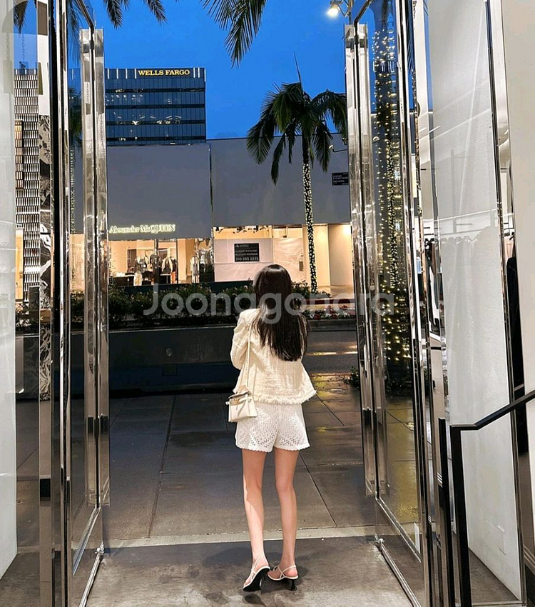 더로랑 린톤 트위드자켓(바닐라,S,새상품)--5