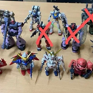 건담 hg,sd 도색,마감 작업된 조립품