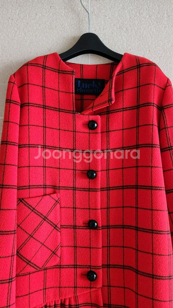 럭키슈에뜨 프릴코트 38ㅡ새상품--1