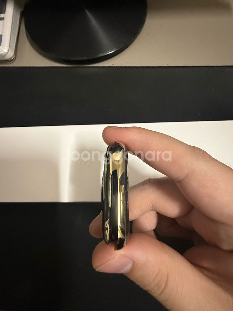 애플워치7 45mm 스테인리스 골드 셀룰러 배터리성능 100%--3