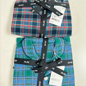 JAJU 키즈 플란넬 파자마 체크 100 (벌당)