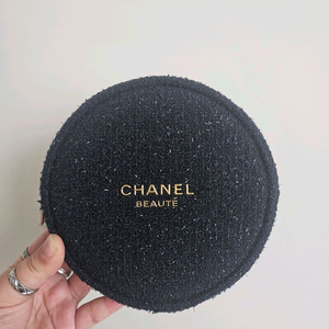 (정품)샤넬 뷰티 트위드 파우치 네이비 /새제품