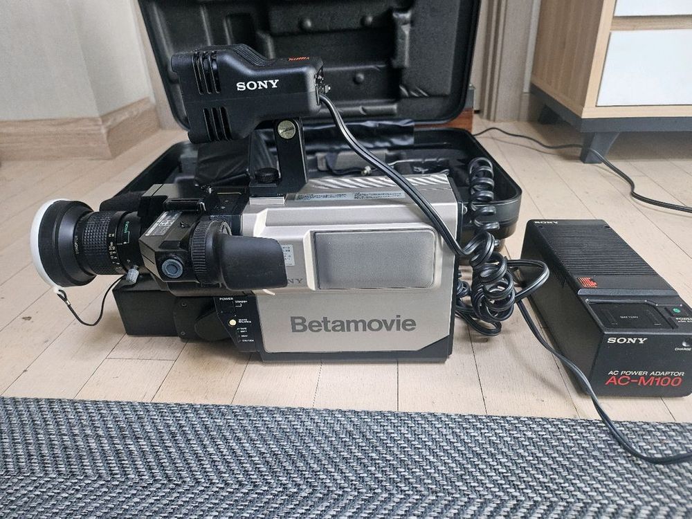 초창기 소니베타 비디오카메라와 베타맥스 VTR셋트--3