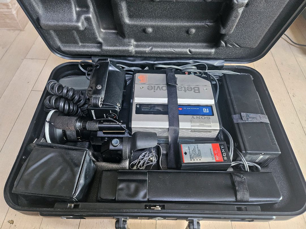 초창기 소니베타 비디오카메라와 베타맥스 VTR셋트--5