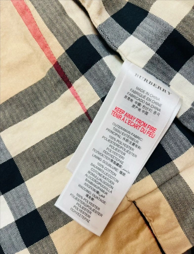 버버리 퀼팅자켓 3y 98cm 이미지