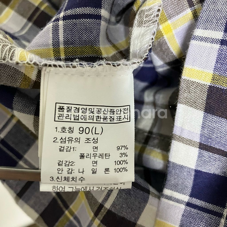 노스페이스 체크 배색 후드 아노락--6