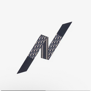 디올 오블리크 스카프 네이비