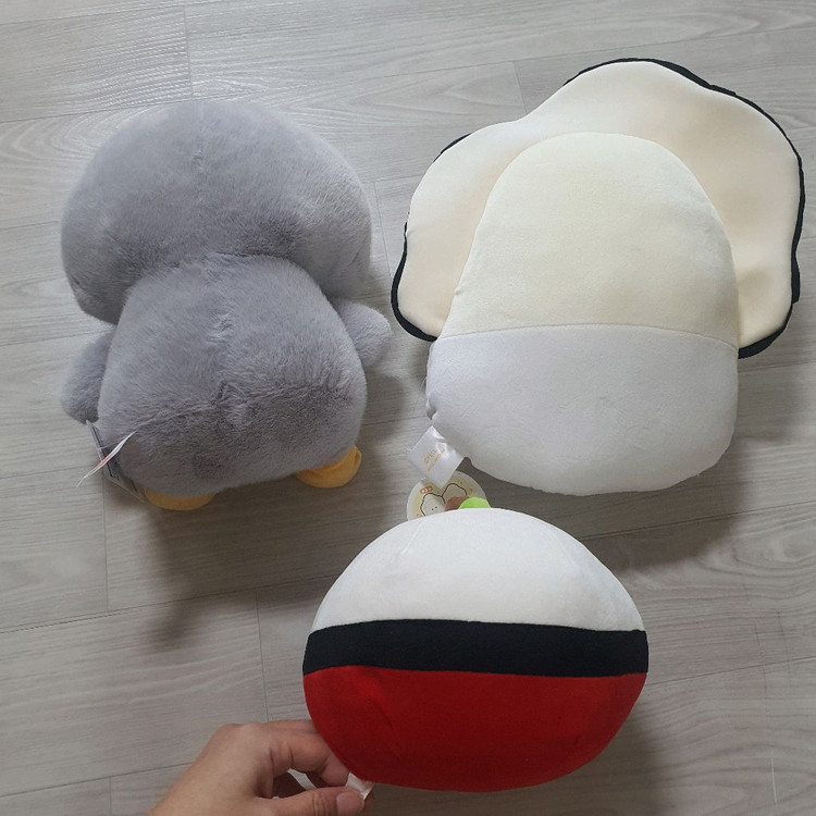 중형 인형 부드러운 아가 펭귄 아기 생굴 츠부라나히토미노 나마가키 포켓볼 사과 핸드폰 거치 봉제 누이구루미--2