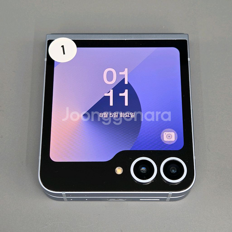 리퍼급)갤럭시Z플립6 무잔상 블루 상태최상 중고폰 공기계--0