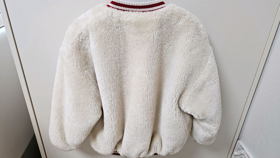 리미떼두두 아트플라워 리버시블 퍼 점퍼 M--1