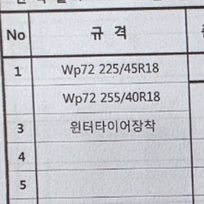 bmw 320i msp 금호윈터타이어 225/45R18 , 255/40R18