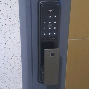 대구(전국택배)도어록 락프로 지문인식 푸시풀도어락 H5000SFH 미사용