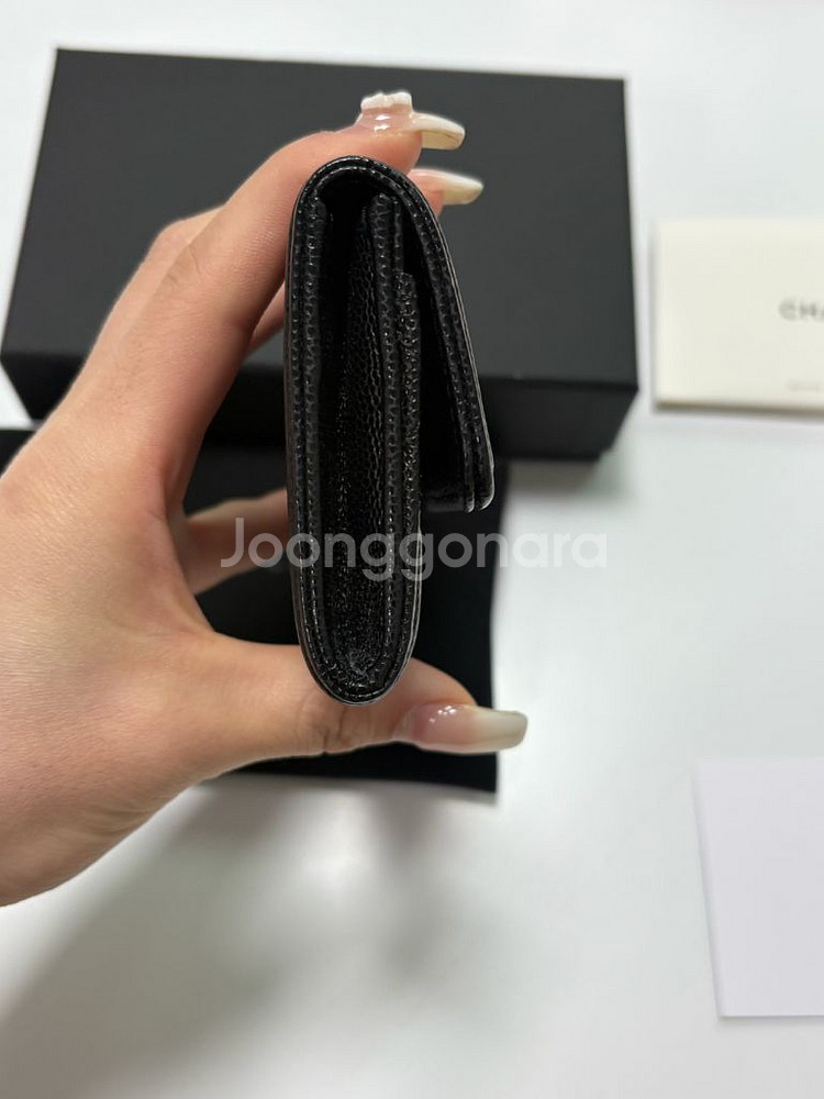 샤넬 보이 플랩 블랙 은장--4