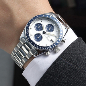 남자 메탈 남성 야광 선물 스톱워치 손목 시계 이미지