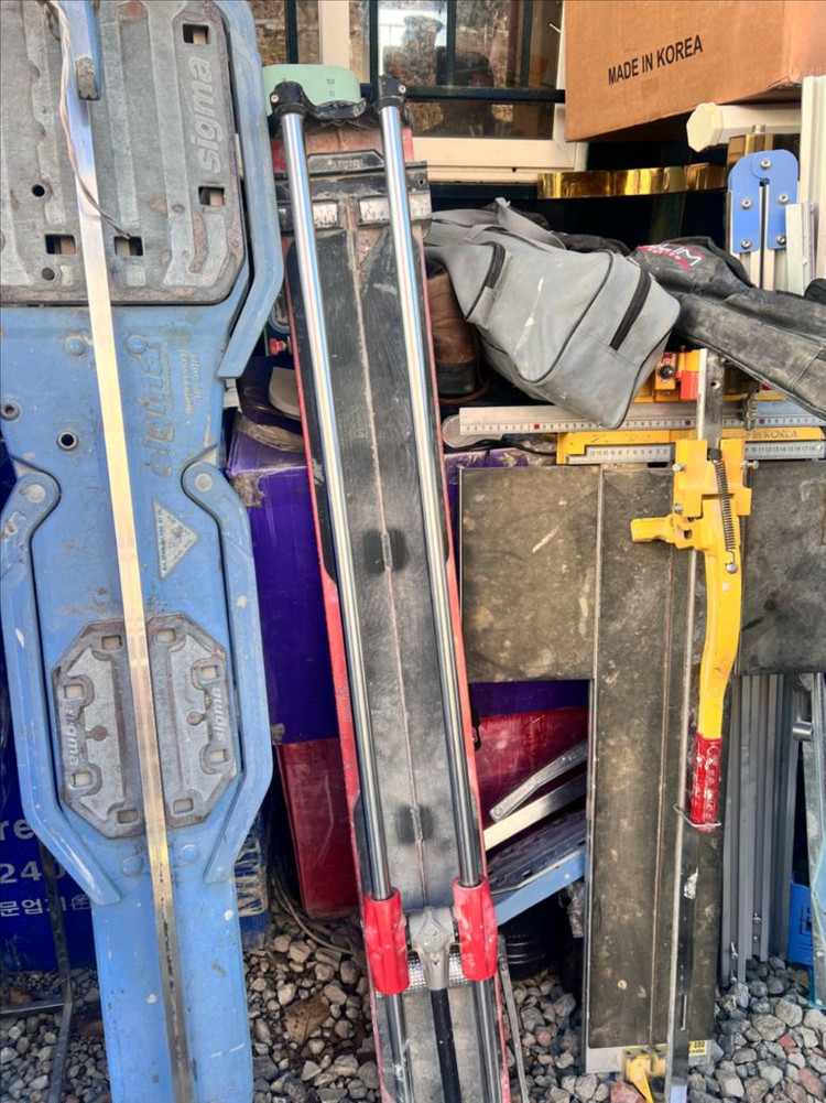 대형 타일 공구, 시그마 타일커터기, 신용 커터기, 루비 커터기 이미지