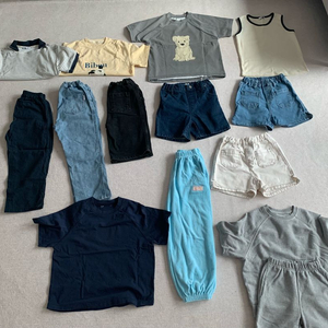 메르시유 여름옷 14벌 일괄 / 120사이즈(바지 8벌,티 6벌) 상태 좋음