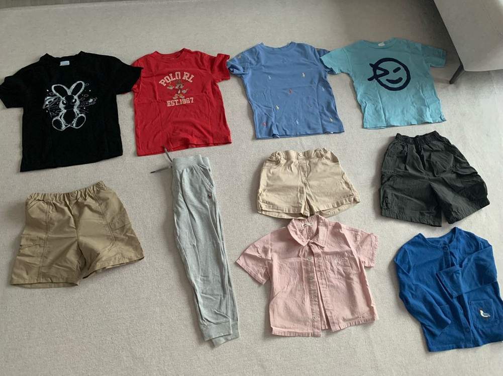 남아옷 120사이즈 10벌 일괄(폴로,윙켄,아크메드라비,유니클로 등)--0
