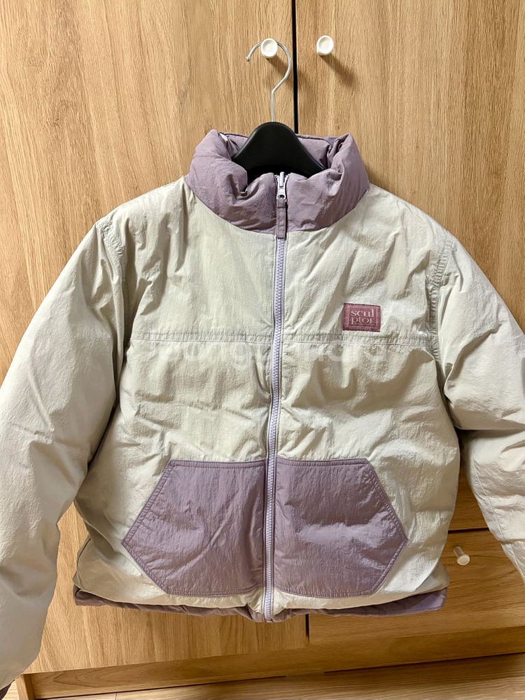 스컬프터 리버시블 다운 푸퍼 패딩 모브/실버 M사이즈--4