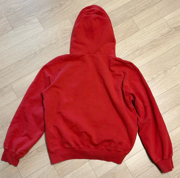 슈프림 컬리지에이트 패치워크 후드 S 레드23fw--1