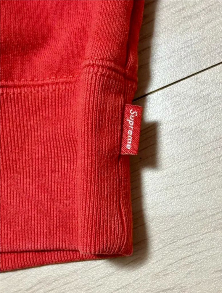 슈프림 컬리지에이트 패치워크 후드 S 레드23fw--4