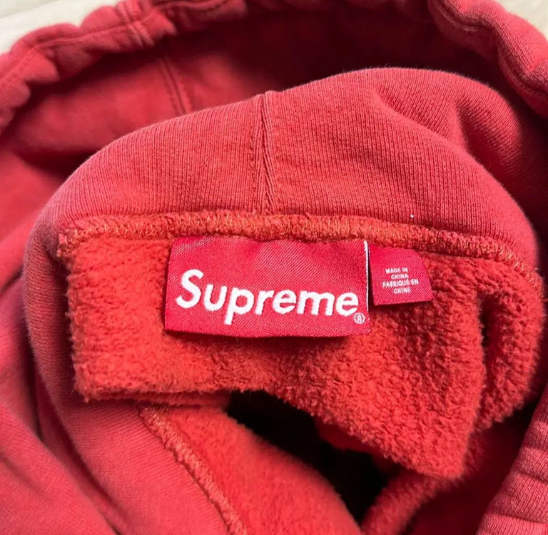 슈프림 컬리지에이트 패치워크 후드 S 레드23fw--5