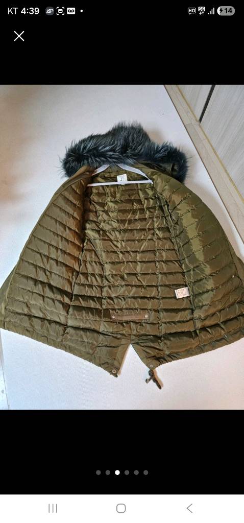 구호 천연라쿤털 패딩 55ㅡ66사이즈--5