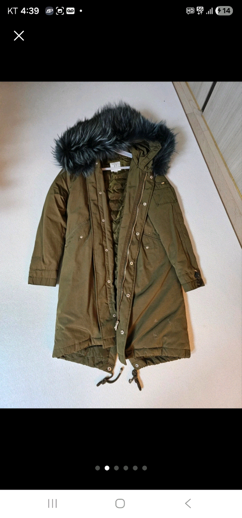 구호 천연라쿤털 패딩 55ㅡ66사이즈--6